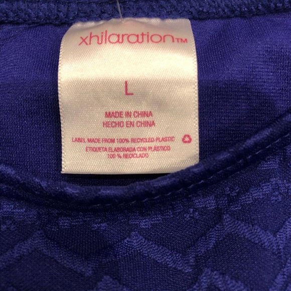 Xhilaration High Leg Scoop Waist Swim Bottom Purple Large Medium Womens Summer - Picture 2 of 4